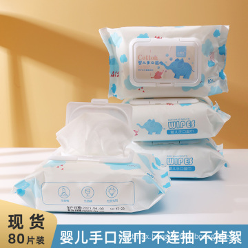 80PCS Baby Hypoirritant Organic Cotton Touch Wet Wipes